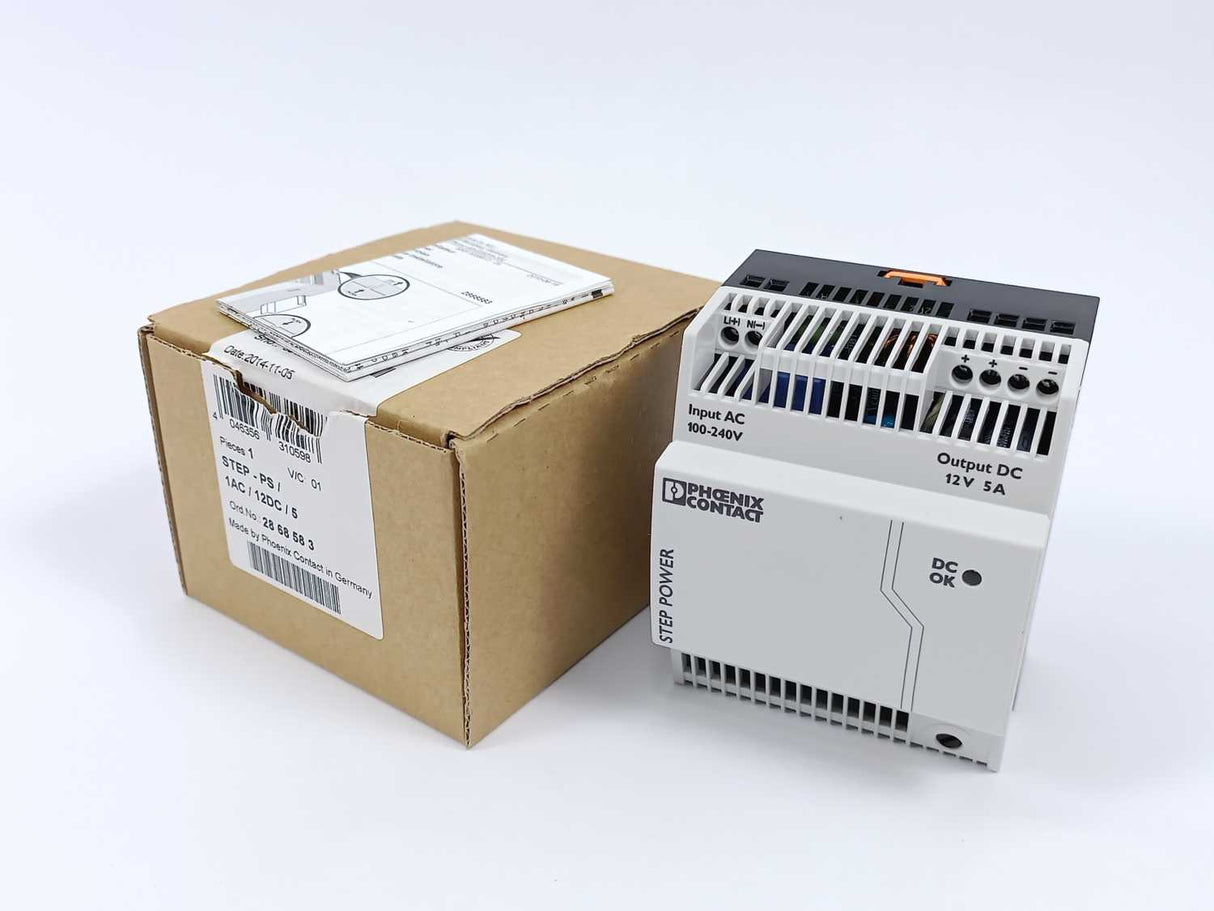 Phoenix Contact 2868583 STEP-PS/ 1AC/12DC/5 Power Supply