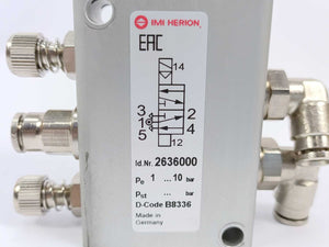 IMI HERION 2636000 B8352 Solenoid Pilot Valve