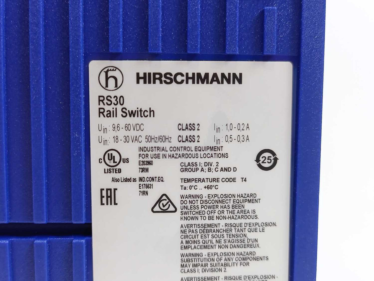 Hirschmann RS2-3TX/2FX EEC Rail Switch