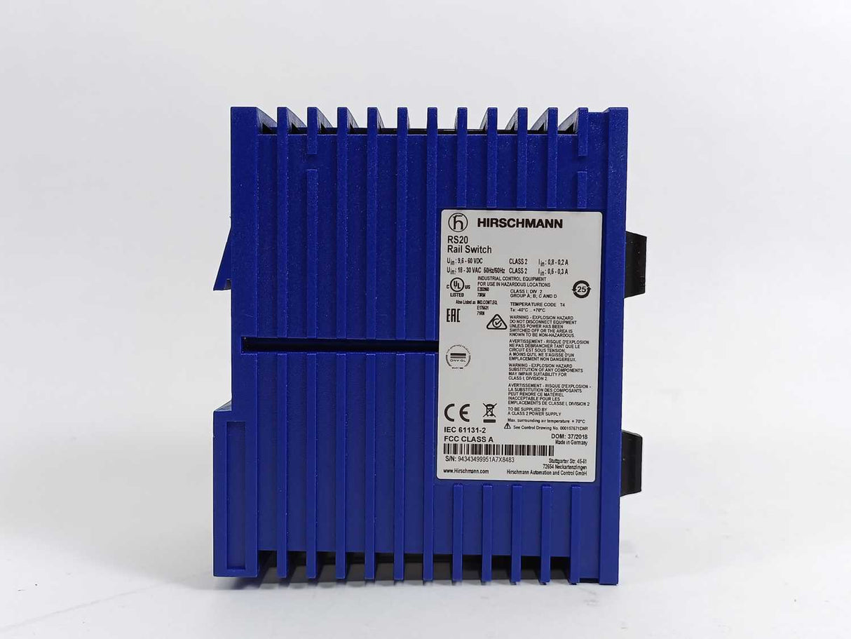 Hirschmann RS20 -0800S2S2EDHEHH09.0.14 Rail Switch