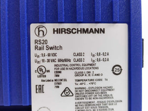 Hirschmann RS20 -0800S2S2EDHEHH09.0.14 Rail Switch