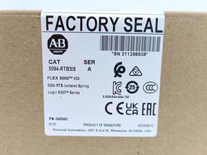 AB 5094-RTB3IS Ser. A FLEX 5000 I/O 5094 RTB Isolated Spring