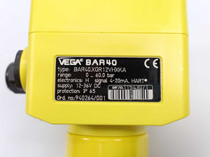 Vega BAR40.XGR12VHXKA BAR 40 Pressure Transmitter