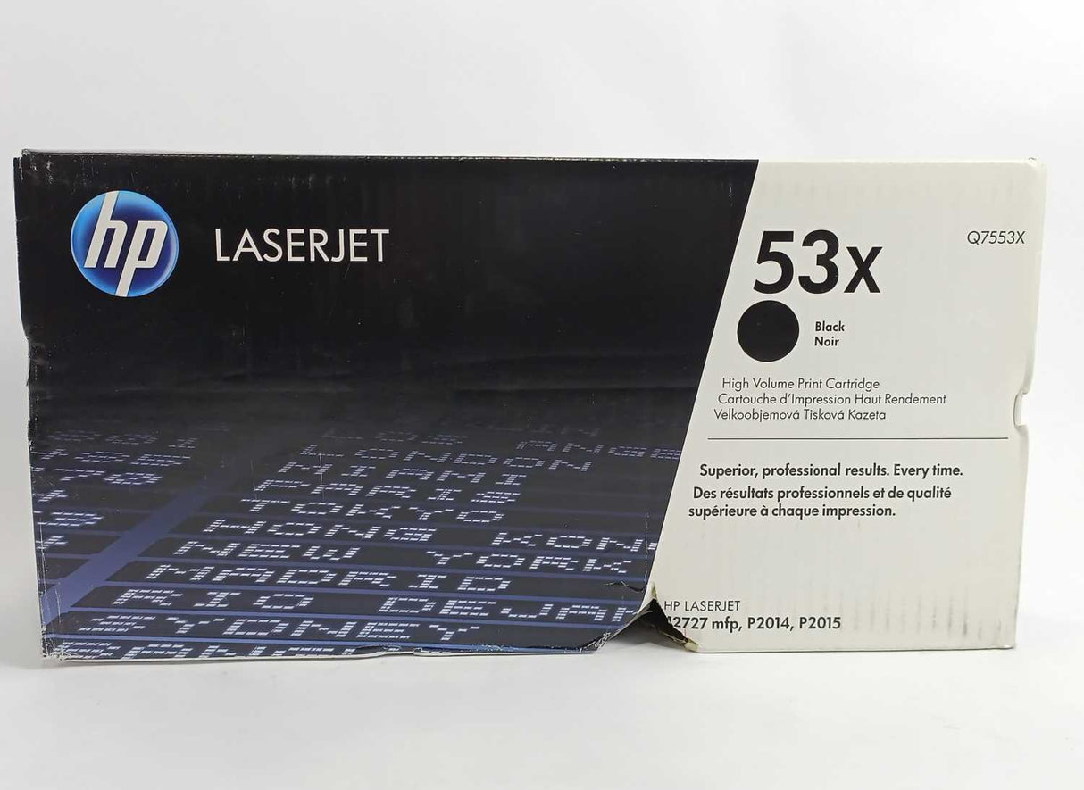HP Q7553X LaserJet Black High Volume Print Cartridge