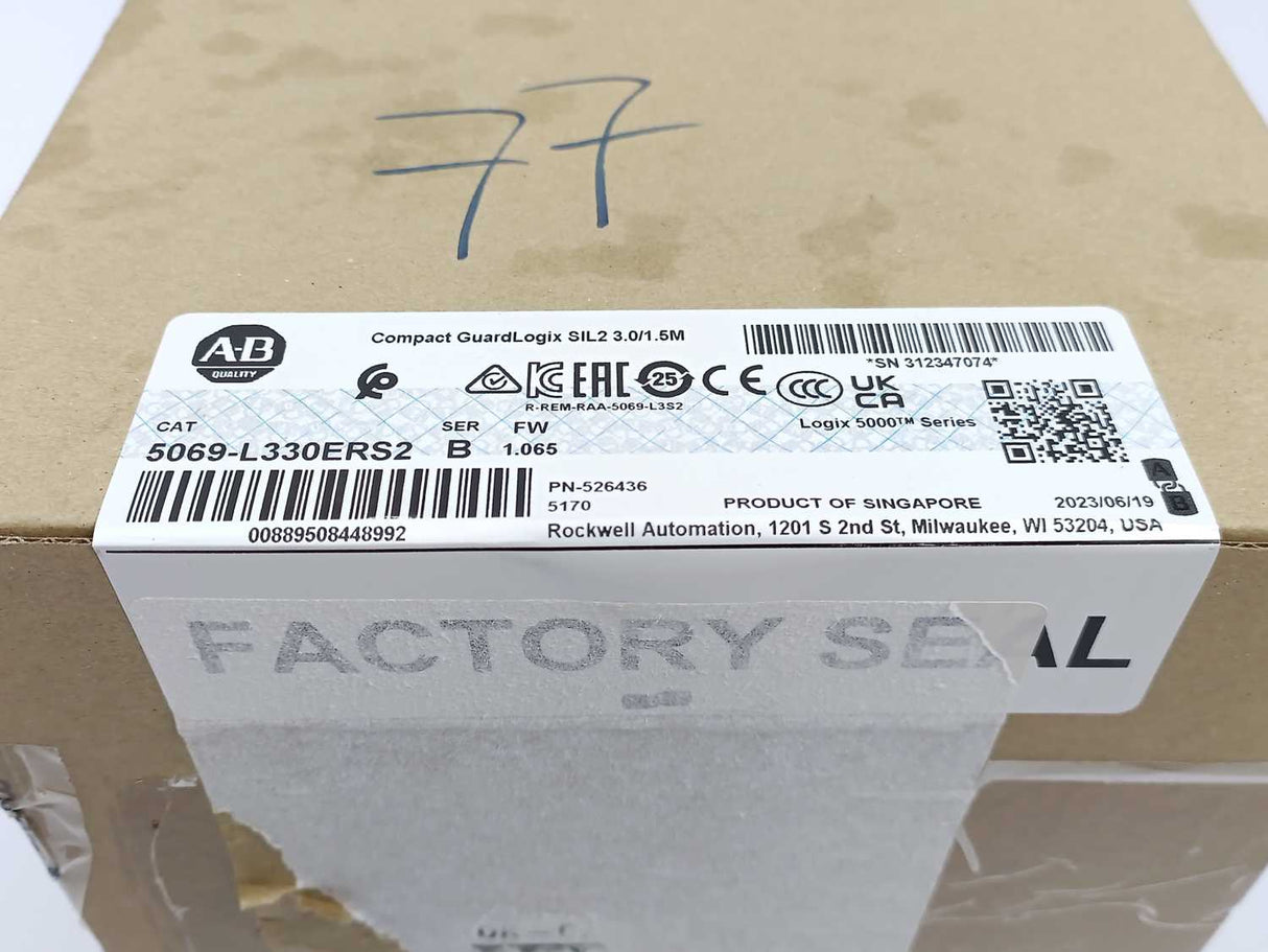 AB 5069-L330ERS2 Compact GuardLogix SIL2 3.0/1.5M