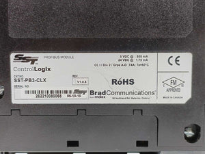 SST SST-PB3-CLX PROFIBUS Module Config RS232