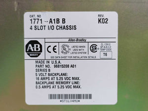 AB 1771-A1B Ser. B 4 Slot I/O Chassis