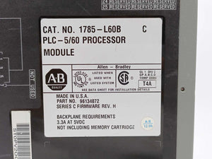 AB 1785-L60B Ser.C Firmware Rev. C