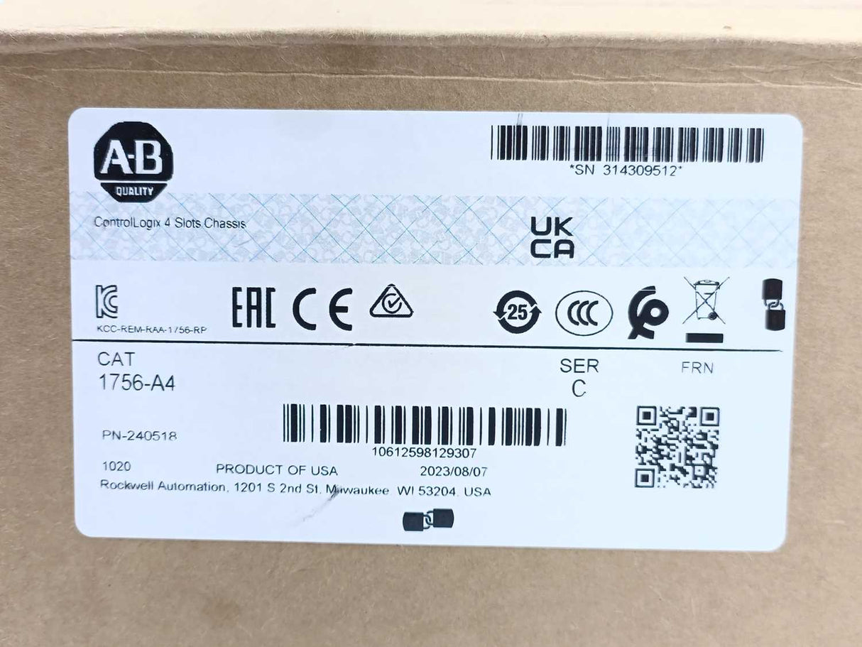 AB 1756-4A ControlLogix 4 Slots Chassis Ser.C