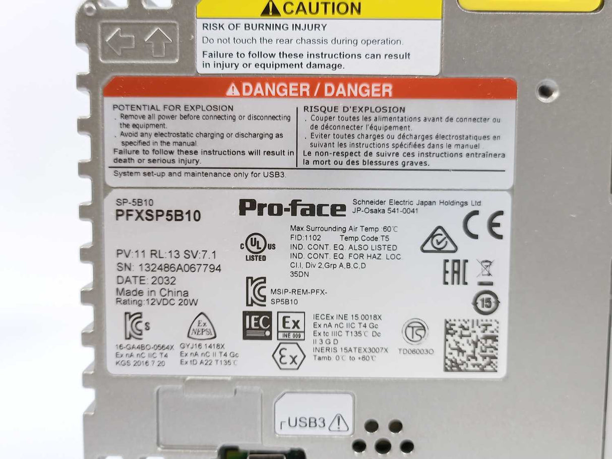 Pro-Face PFXSP5B10 Processor Module