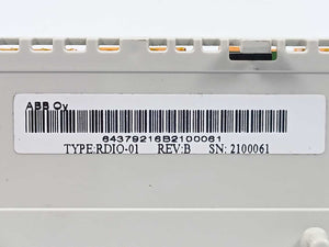 ABB RDIO-01 Rev: B Digital I/O Extension Module