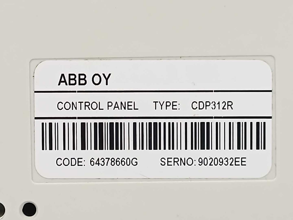 ABB CDP312R Control panel