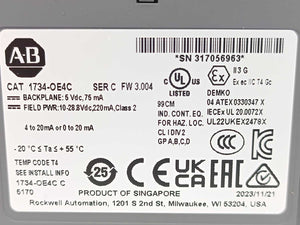 AB 1734-OE4C Ser.C 4 Point Analog Output Module FW 3.004
