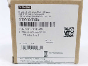 Siemens 3SU1400-1GC10-1AA0 ID Key-operated Switch Electronic Module