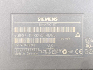 Siemens 6ES7416-3XR05-0AB0 SIMATIC S7 CPU 416-3, 11.2 MB, 3 INTERFACES