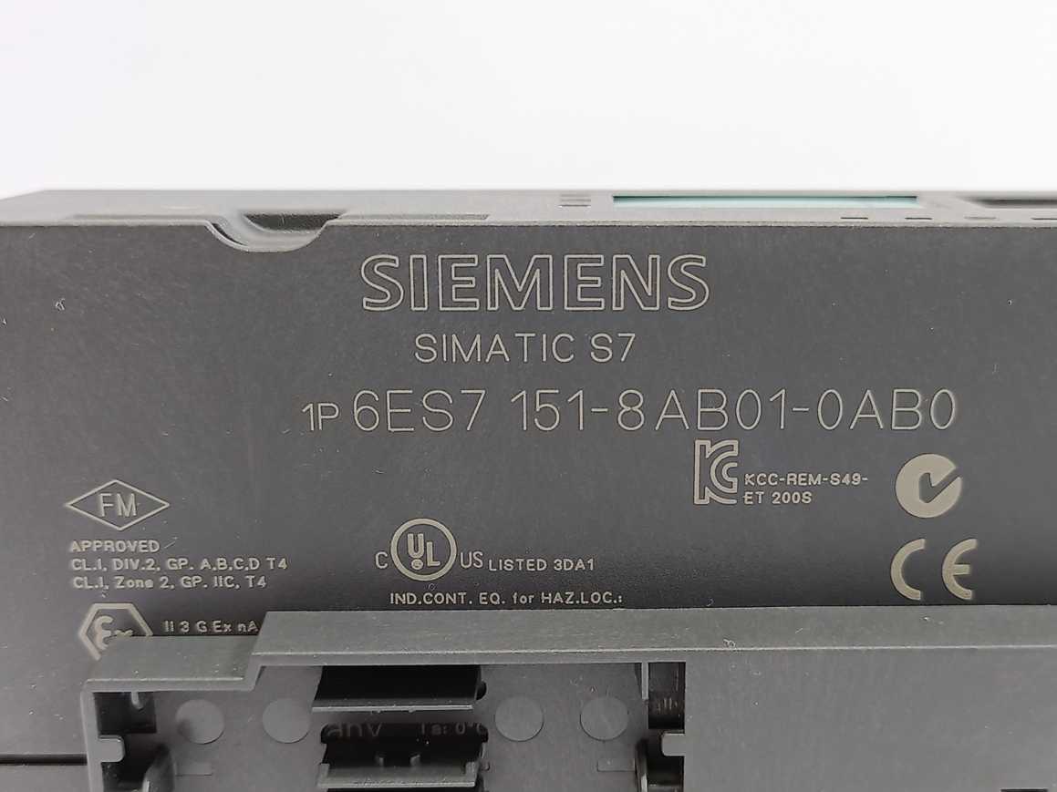 Siemens 6ES7151-8AB01-0AB0 IM151-8 PN/DP CPU