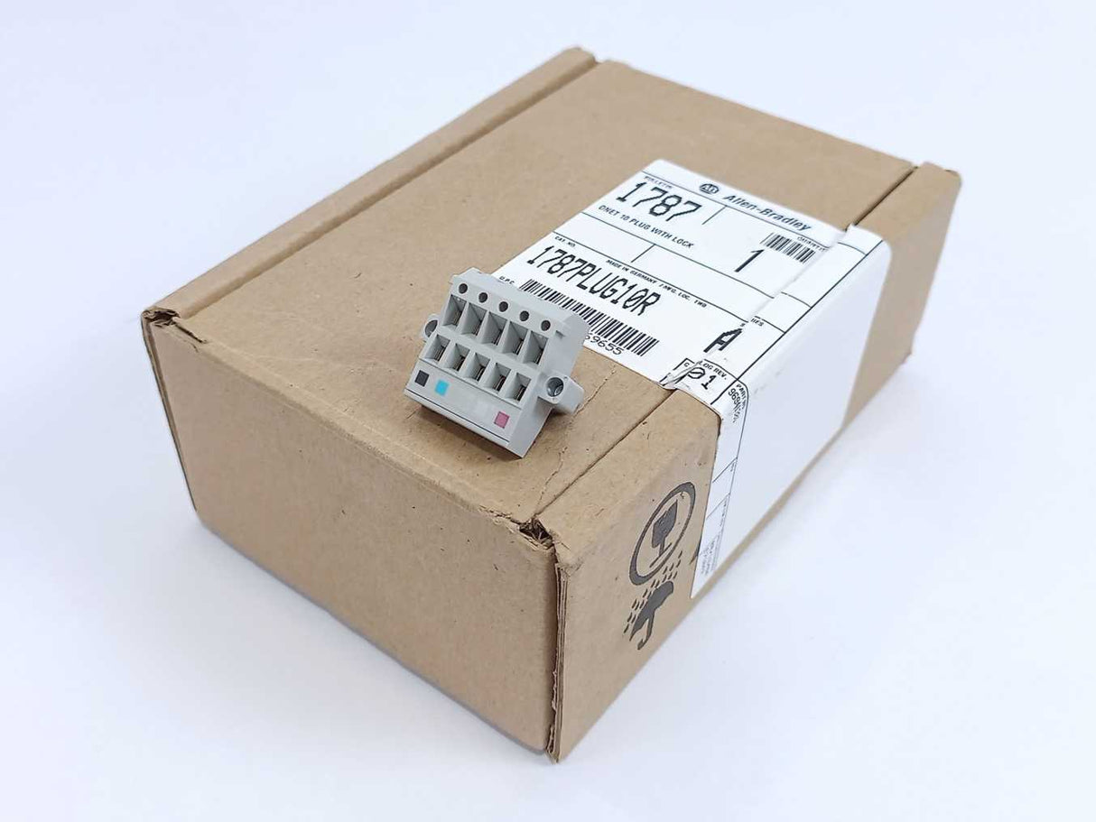 AB 1787PLUG10R DNET 10 Plug With Lock Batch 10pcs.