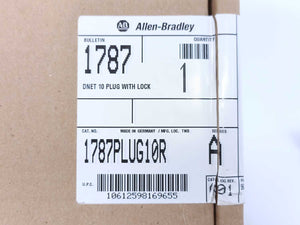 AB 1787PLUG10R DNET 10 Plug With Lock Batch 10pcs.