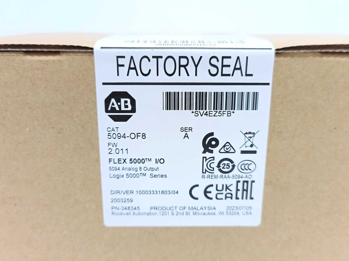 AB 5094-OF8 SER. A FLEX 5000 I/O Analog 8 Output