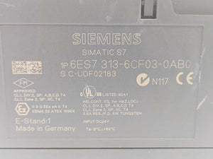 Siemens 6ES7313-6CF03-0AB0 Simatic S7 CPU313C-2 DP