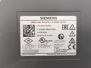 Siemens 6GK5204-0BA00-2BA3 SCALANCE X204IRT Managed IE IRT Switch