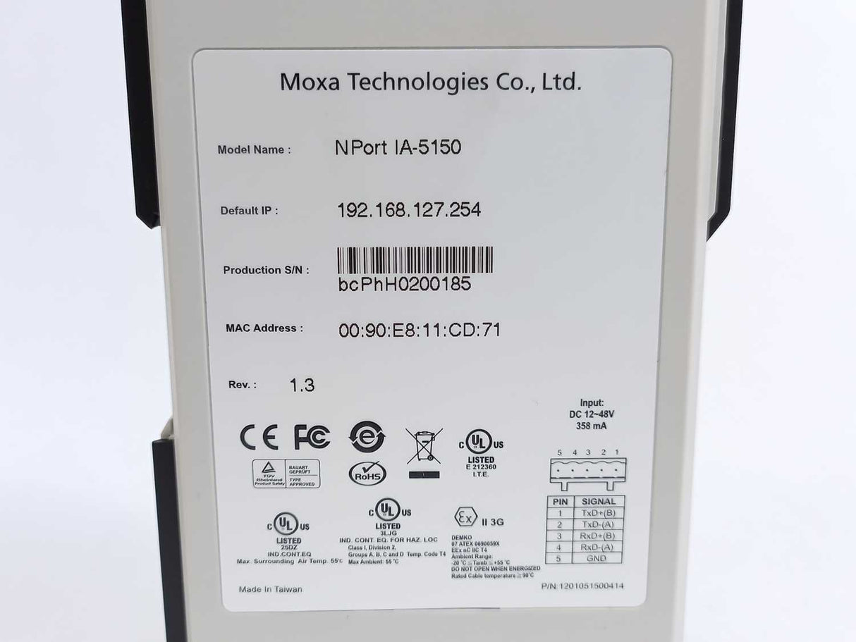 Moxa NPort IA-5150 Industrial Device Server