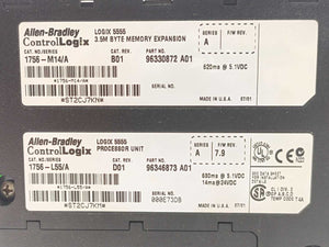 AB 1756-L55/A Logix 5555 Processor Unit ser A with 1756-M14/A