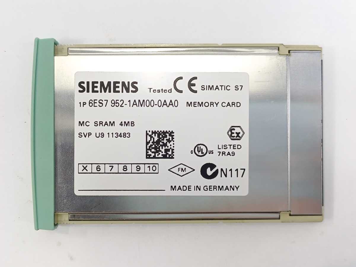 Siemens 6ES7952-1AM00-0AA0 Simatic S7 Memory Card S7-400