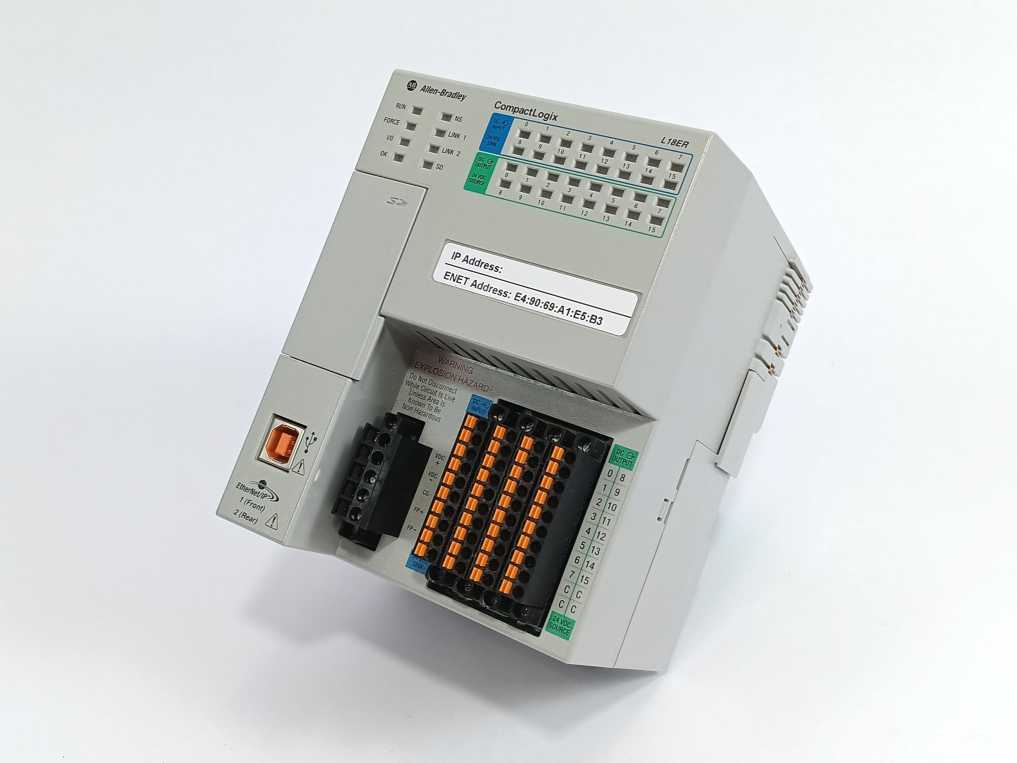 AB 1769-L18ER-BB1B Ser. A CompactLogix 0.5MB DI/O Controller w/ AB 1784-SD1