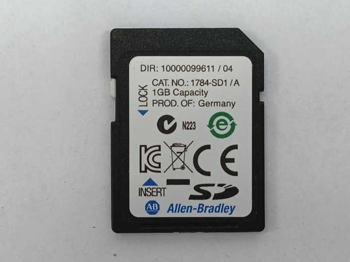 AB 1769-L18ER-BB1B Ser. A CompactLogix 0.5MB DI/O Controller w/ AB 1784-SD1