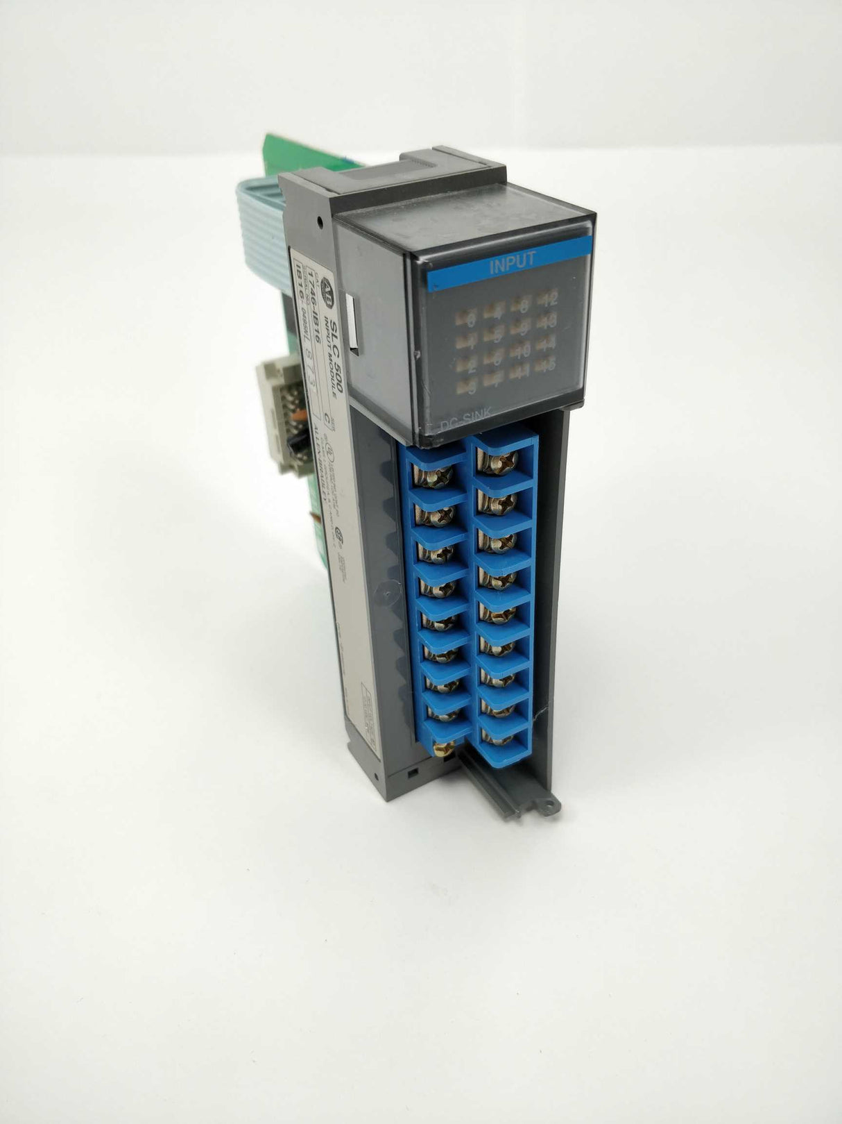 ALLEN-BRADLEY 1746-IB16 series C SLC 500 input module, missing cover