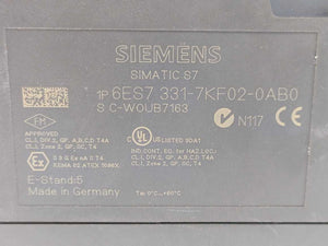 Siemens 6ES7331-7KF02-0AB0 Simatic S7 Analog input SM331