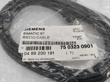 Siemens 6ES7901-1BF00 RS232-Cable 6m