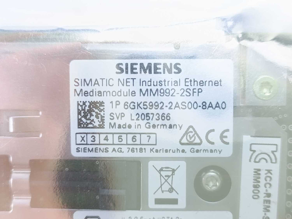 Siemens 6GK5992-2AS00-8AA0 SIMATIC NET Industrial Ethernet Mediamodule