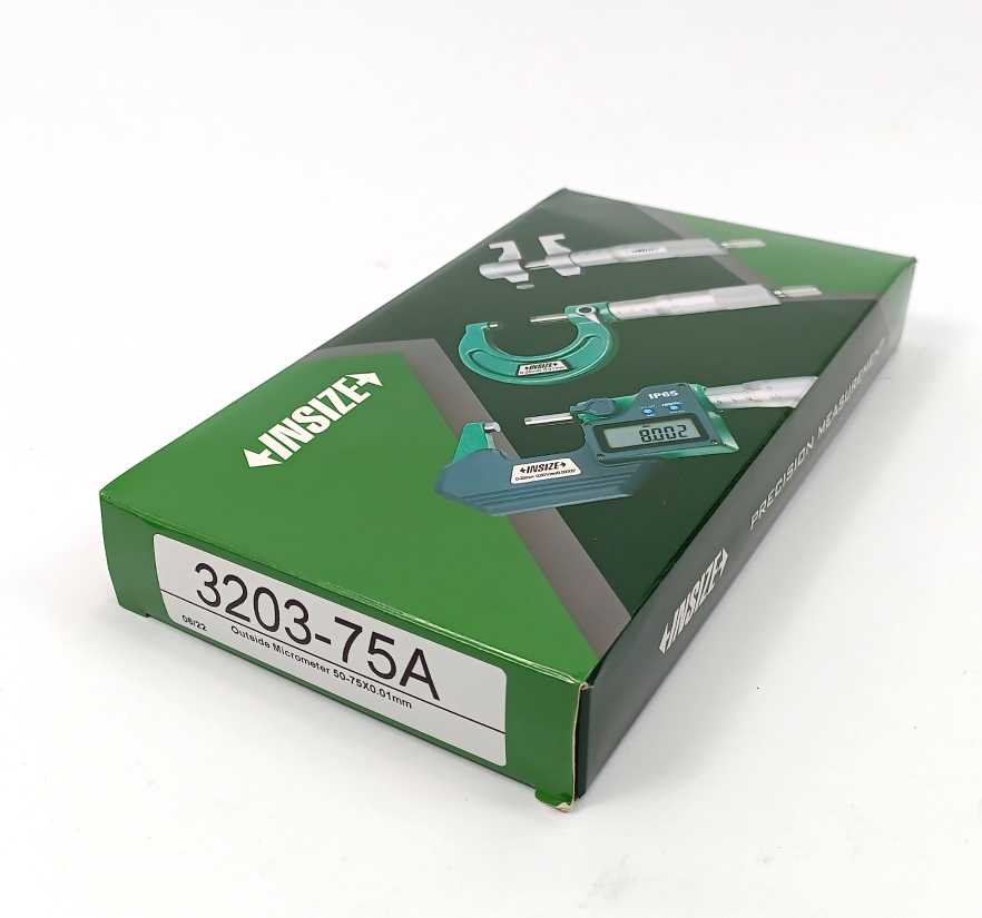 INSIZE 3203-75A Outside Micrometer 50-75X0.01mm