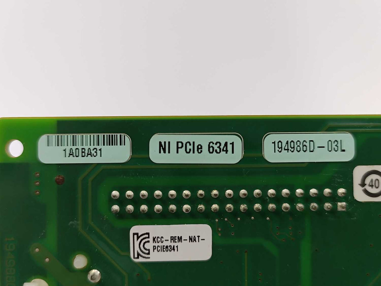 National Instruments NI PCIe 6341  PCIe multifunction I/O DAQ 194986D-03L