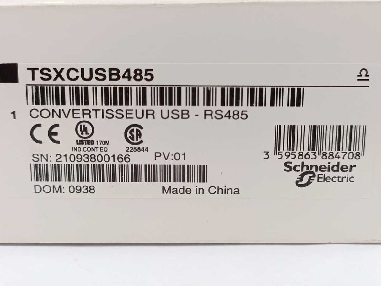 Schneider / Telemecanique TSXCUSB485 Connection Cord Set For PC Terminal