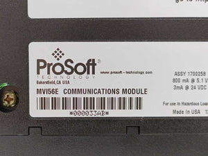 ProSoft MVI56E-MCM ControlLogix Platform Modbus Communication Module
