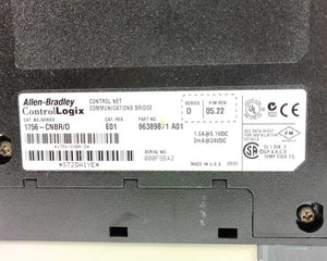AB 1756-CNBR Ser. D Cat. Rev. E01 Control Net Communications Bridge