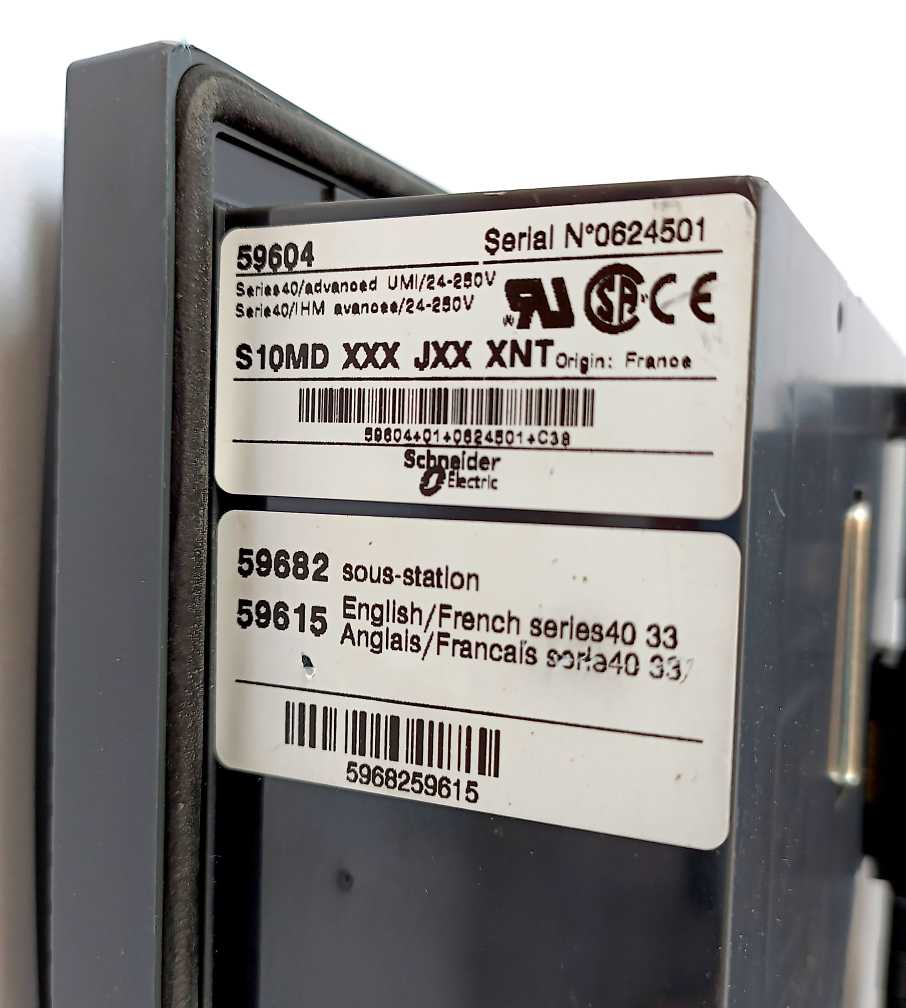 Merlin Gerin 59604 SEPAM S10MD  w/ 59682 Substation