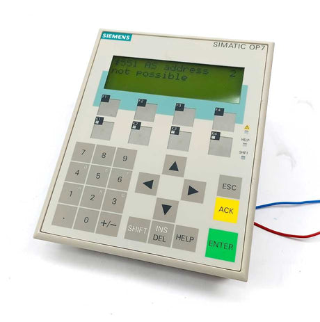 Siemens 6AV3607-1JC20-0AX2 Operator Panel OP 7-DP