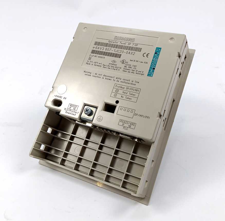 Siemens 6AV3607-1JC20-0AX2 Operator Panel OP 7-DP