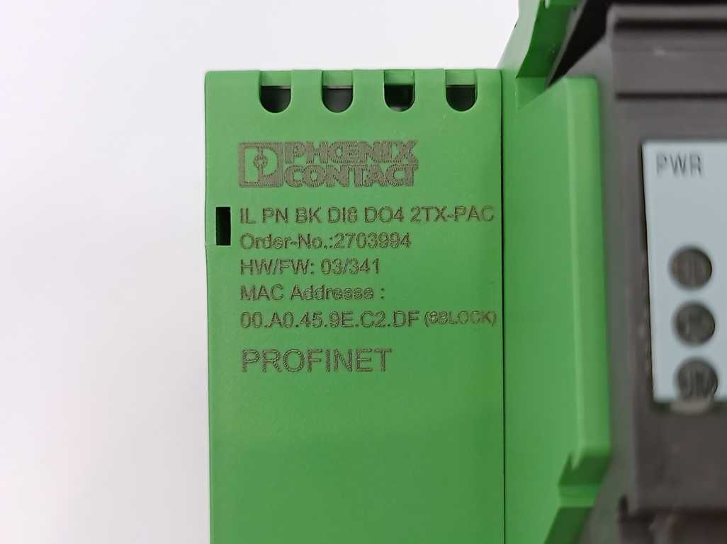 Phoenix Contact 2703994 IL PN BK DI8 DO4 2TX-PAC - Bus coupler