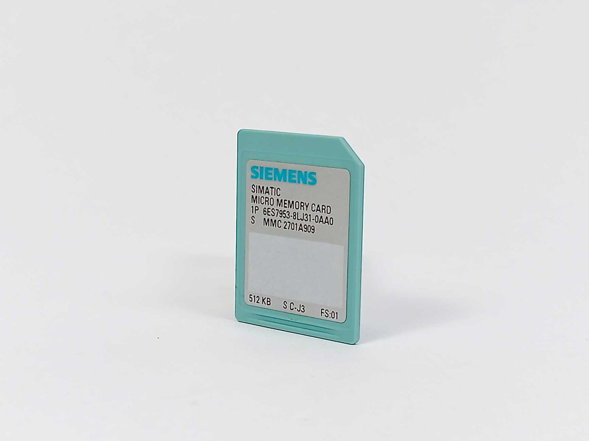 Siemens 6ES7953-8LJ31-0AA0 512KB Memory Card