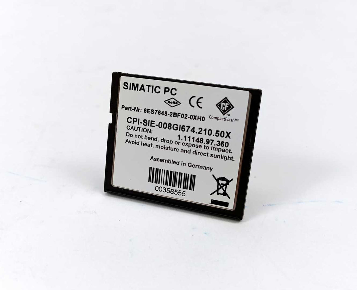 Siemens 6ES7648-2BF02-0XH0 SIMATIC CFast Memory Card 8 GB