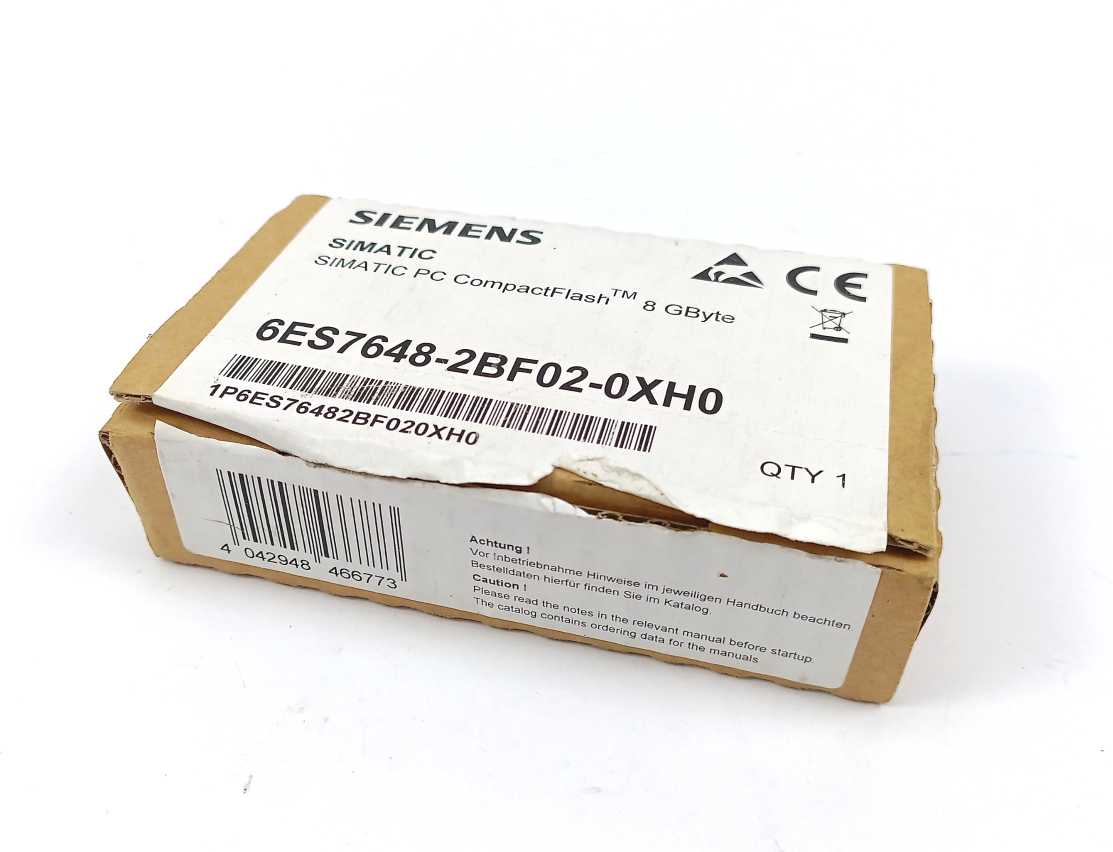 Siemens 6ES7648-2BF02-0XH0 SIMATIC CFast Memory Card 8 GB