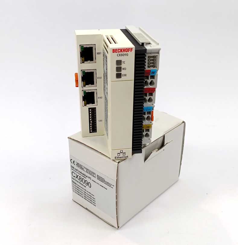 Beckhoff CX8090 DIN rail Industrial PC w/ 256MB SD Card
