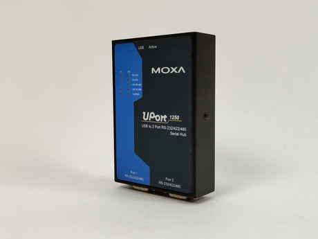 Moxa UPort 1250 USB to 2 Port RS-232/422/485 Serial Hub w/ Case