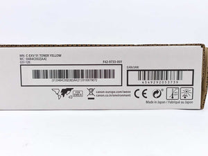 Canon 0484C002 C-EXV51Y Yellow Toner