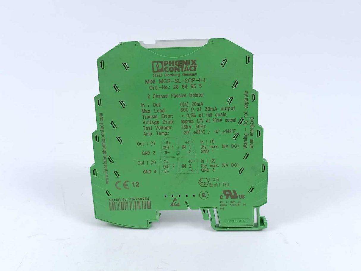 Phoenix Contact 2864655 MCR-SL-2CP-I-I - Passive Isolator